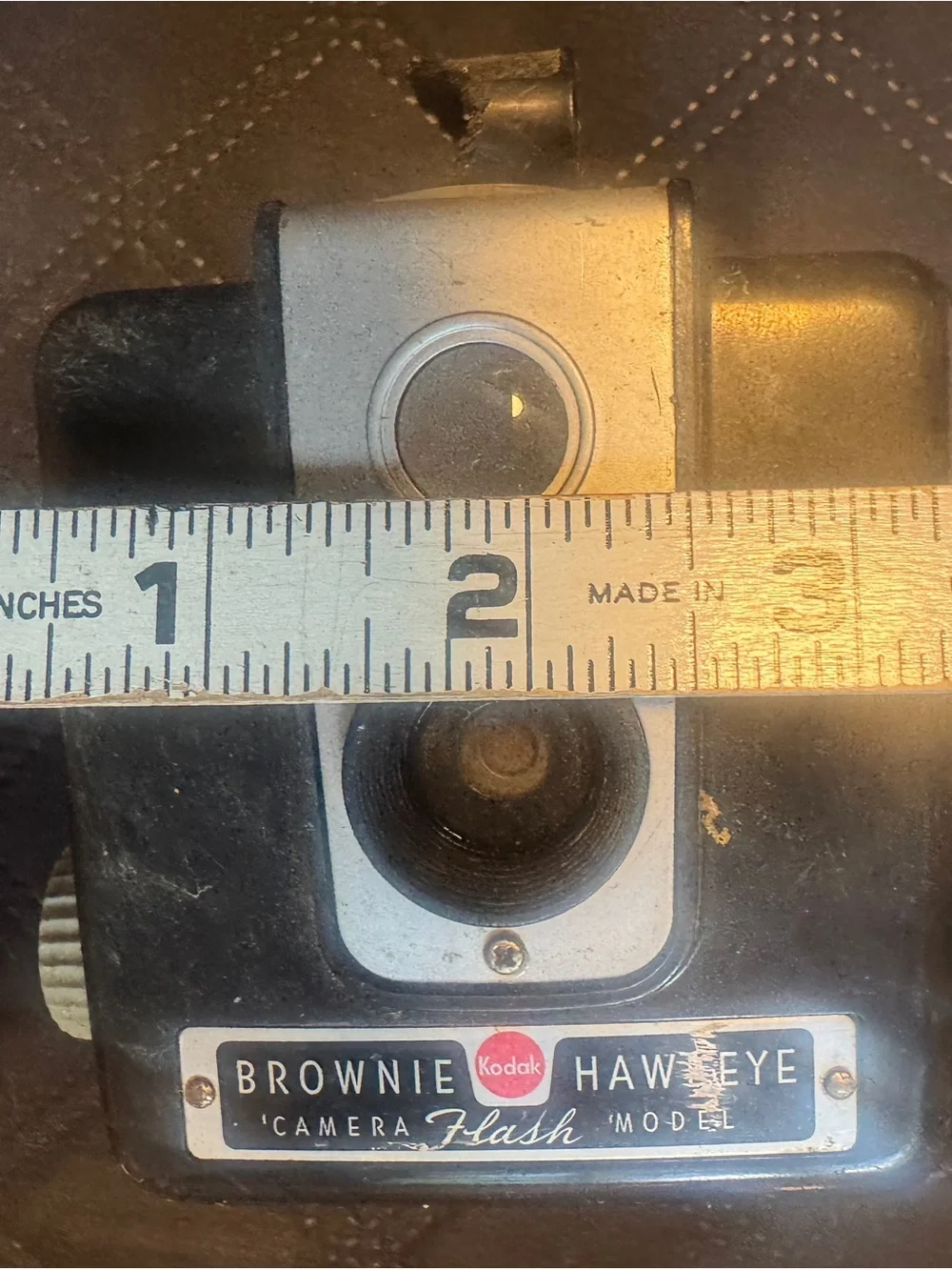 Vintage Kodak Brownie Hawkeye Flash Camera - Black & Silver for decoration parts